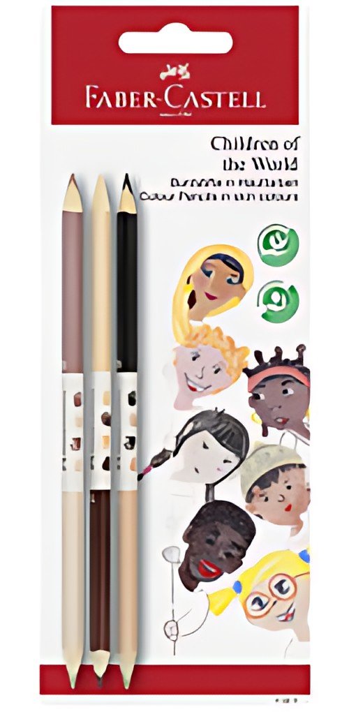 FABER-CASTELL Crayon de couleur Children of the World, par 3