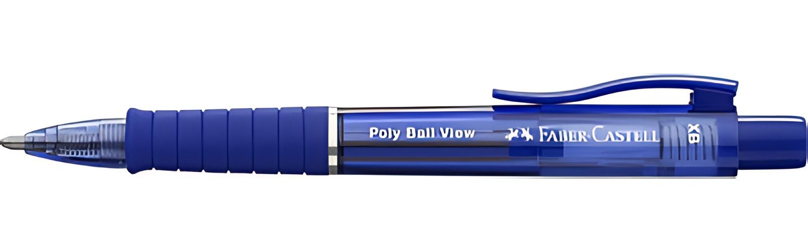 FABER-CASTELL Stylo à bille rétractable POLY BALL VIEW, bleu
