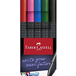 FABER-CASTELL Feutre pointe fine GRIP FINEPEN, étui de 5