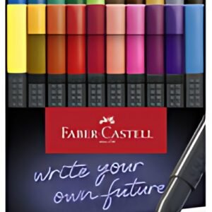 FABER-CASTELL Feutre pointe fine GRIP FINEPEN, étui de 20