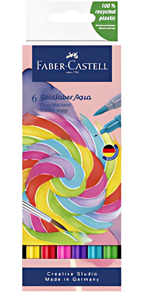FABER-CASTELL Marqueur aquarelle GOLDFABER, étui Candy Shop