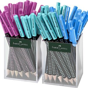 FABER-CASTELL Crayon graphite Jumbo GRIP TWO TONE, carquois