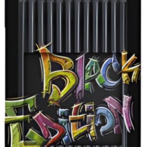 FABER-CASTELL Crayon de couleur Black Edition, étui de 12