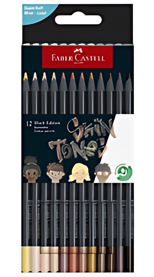 FABER-CASTELL Crayon de couleur triangulaire Black Edition