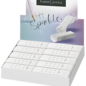 FABER-CASTELL Gomme en plastique RollOn SPARKLE, blanc