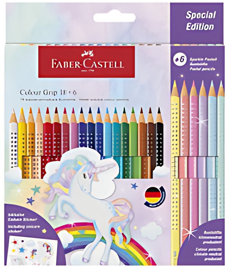 FABER-CASTELL Crayon de couleur triangulaire Colour GRIP