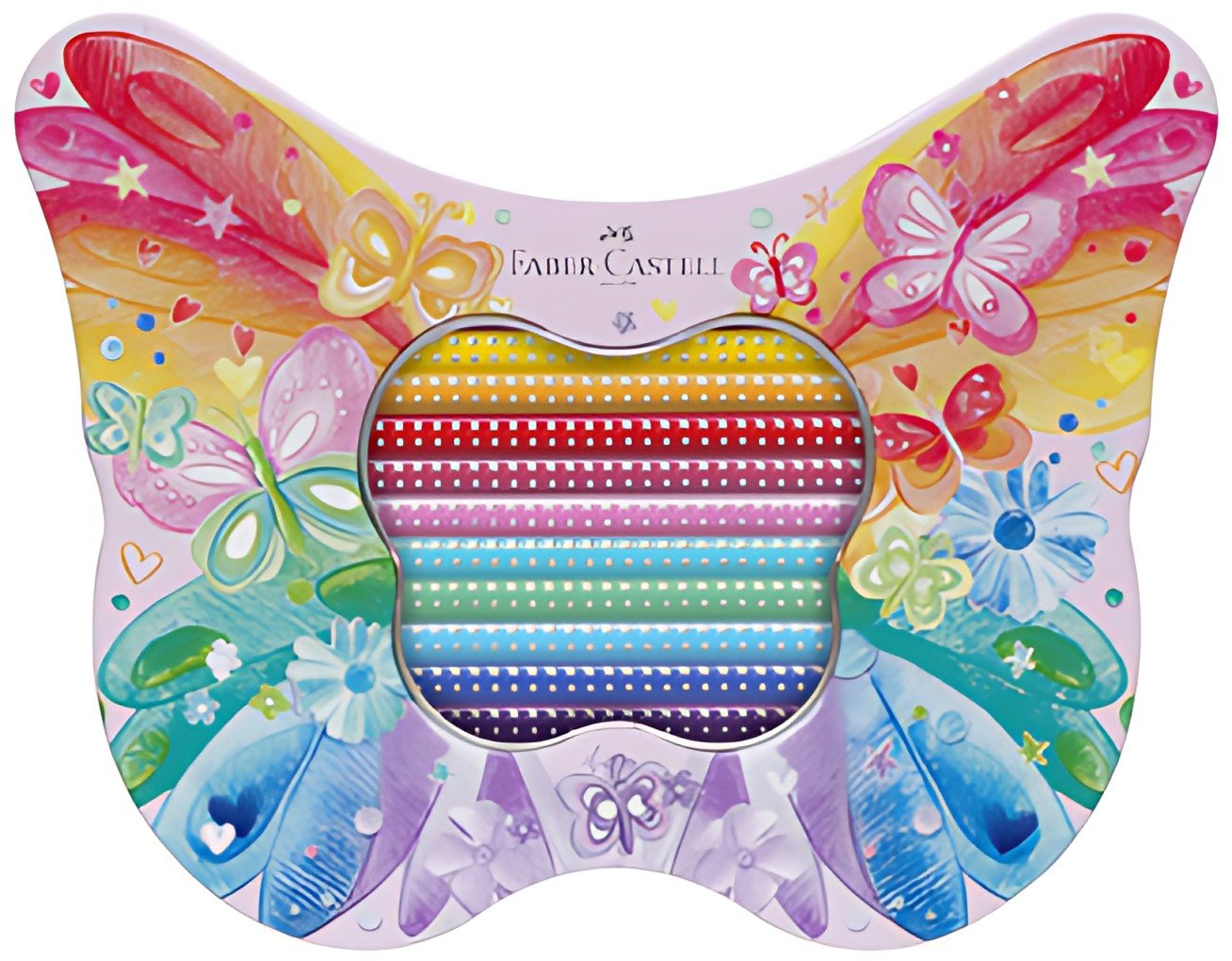 FABER-CASTELL Crayon de couleur triangulaire GRIP SPARKLE