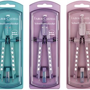 FABER-CASTELL Compas à réglage rapide FACTORY SPARKLE