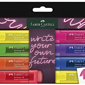 FABER-CASTELL Surligneur TEXTLINER 1546 NEON, étui de 8
