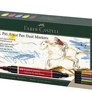 FABER-CASTELL Feutre PITT artist pen Dual Marker, étui de 5