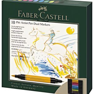 FABER-CASTELL Feutre PITT artist pen Dual Marker, étui de 10