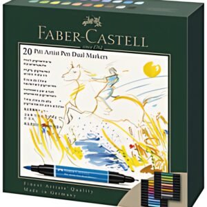 FABER-CASTELL Feutre PITT artist pen Dual Marker, étui de 20