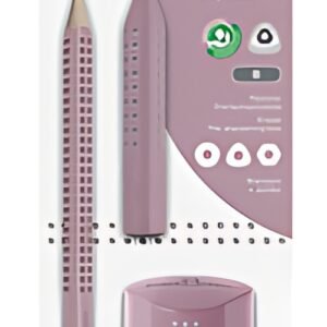 FABER-CASTELL Kit crayon de papier Jumbo GRIP, rose, blister