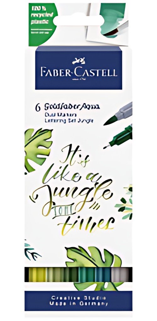 FABER-CASTELL Marqueur aquarelle GOLDFABER, Jungle, étui