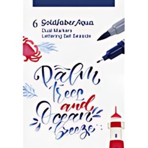 FABER-CASTELL Marqueur aquarelle GOLDFABER, Sea, étui de 6