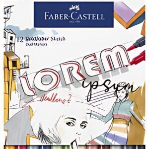 FABER-CASTELL Marqueur Sketch GOLDFABER, étui de 12