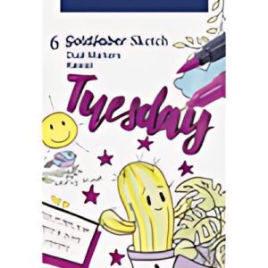 FABER-CASTELL Marqueur Sketch GOLDFABER, étui de 6 Kawaii