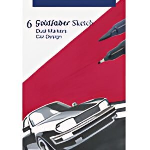 FABER-CASTELL Marqueur Sketch GOLDFABER, étui de 6 Car
