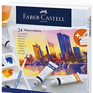 FABER-CASTELL Aquarelle en tube, étui carton de 24