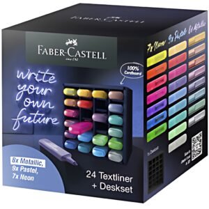 FABER-CASTELL Surligneur TEXTLINER 1546, en set de bureau