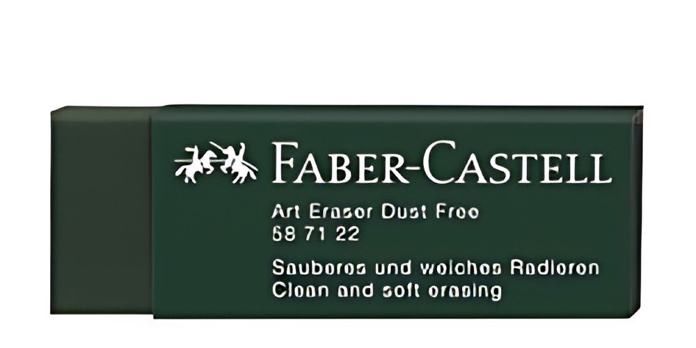 FABER-CASTELL Gomme en plastique DUST-FREE, vert