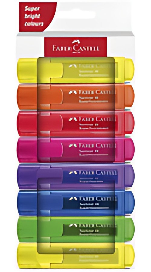 FABER-CASTELL Surligneur TEXTLINER 1546, étui en carton de 8