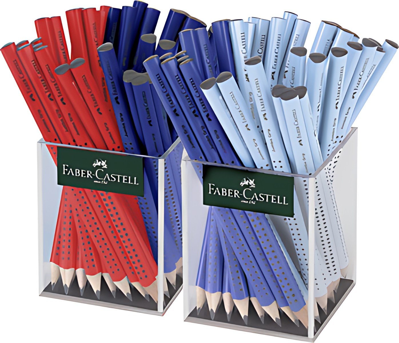 FABER-CASTELL Crayon de papier Jumbo GRIP, 2 pots