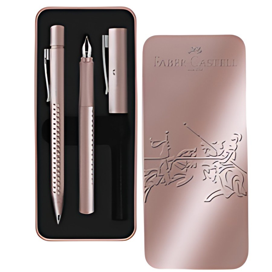 FABER-CASTELL Set d'écriture GRIP 2011, rose