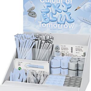 FABER-CASTELL Présentoir familial GRIP 2001 bleu ciel/argent