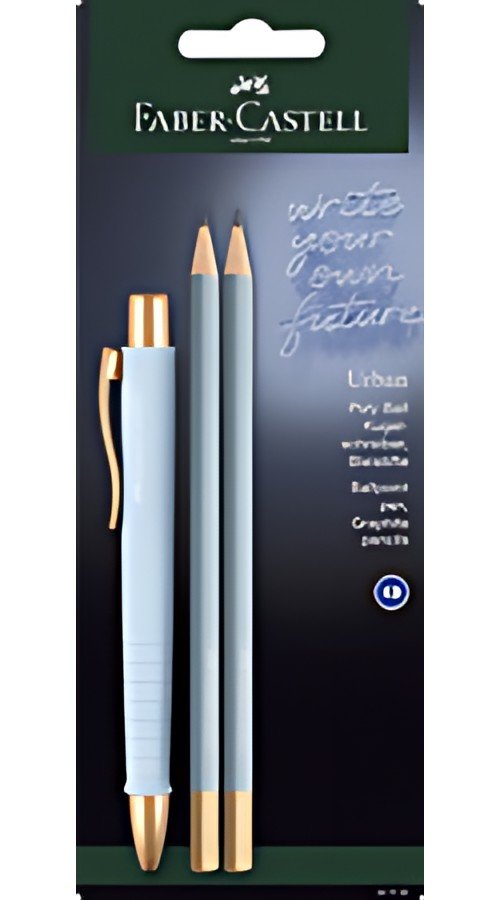 FABER-CASTELL Set d'écriture POLY BALL URBAN, bleu ciel