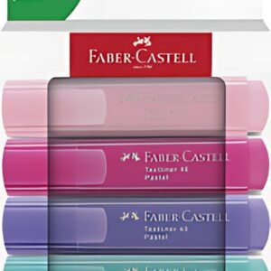 FABER-CASTELL Surligneur TEXTLINER 46 PASTEL, étui de 4
