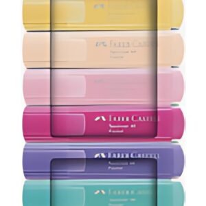 FABER-CASTELL Surligneur TEXTLINER 46 PASTEL, étui de 8