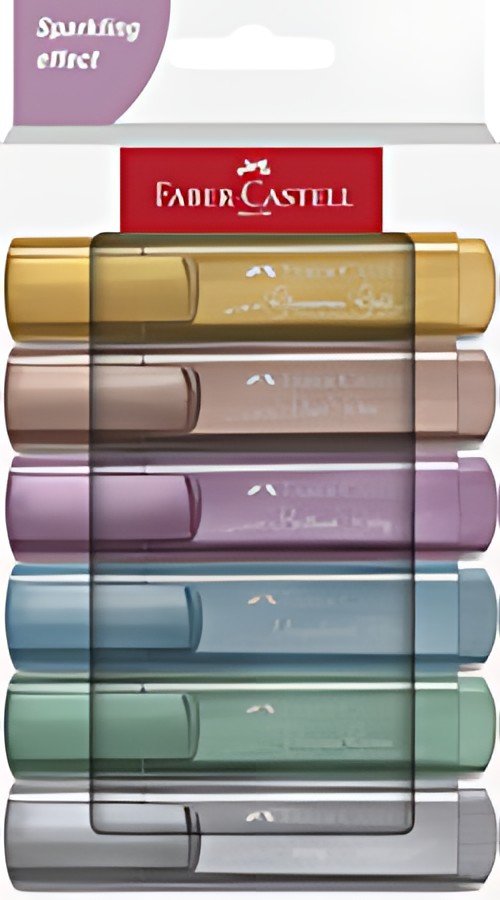 FABER-CASTELL Surligneur TEXTLINER 46 METALLIC, étui de 6
