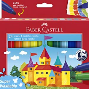 FABER-CASTELL Feutre JUMBO Superwashable, étui de 24
