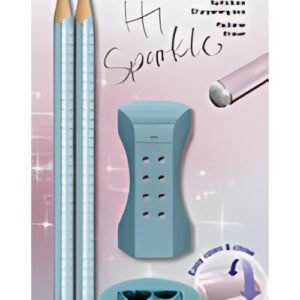 FABER-CASTELL Kit d'écriture GRIP SPARKLE, vert menthe