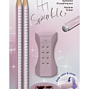 FABER-CASTELL Kit d'écriture GRIP SPARKLE, rosé