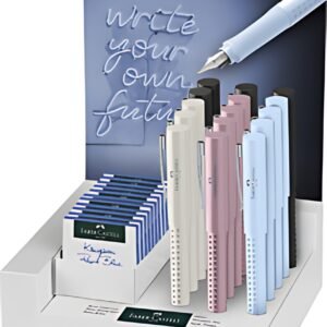 FABER-CASTELL Stylo plume GRIP 2010 M/B, en présentoir