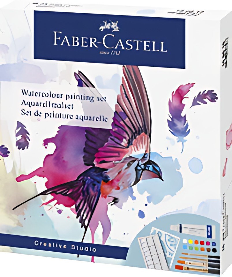 FABER-CASTELL Kit d'aquarelle, 18 pièces