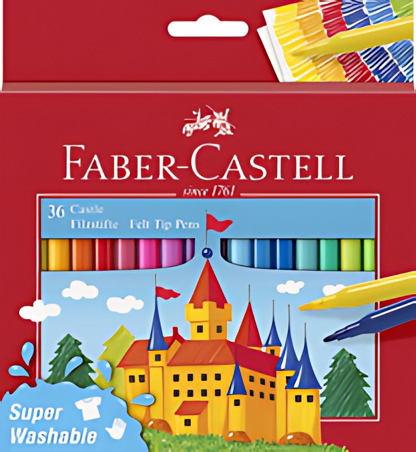 FABER-CASTELL Feutre CASTLE, étui carton de 36