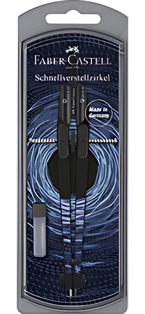 FABER-CASTELL Compas à réglage rapide TREND SHINY TWIST