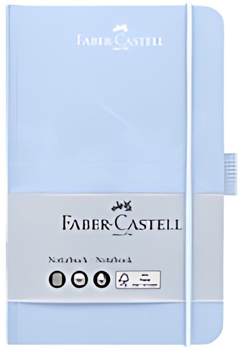 FABER-CASTELL Carnet, A6, quadrillé, bleu ciel