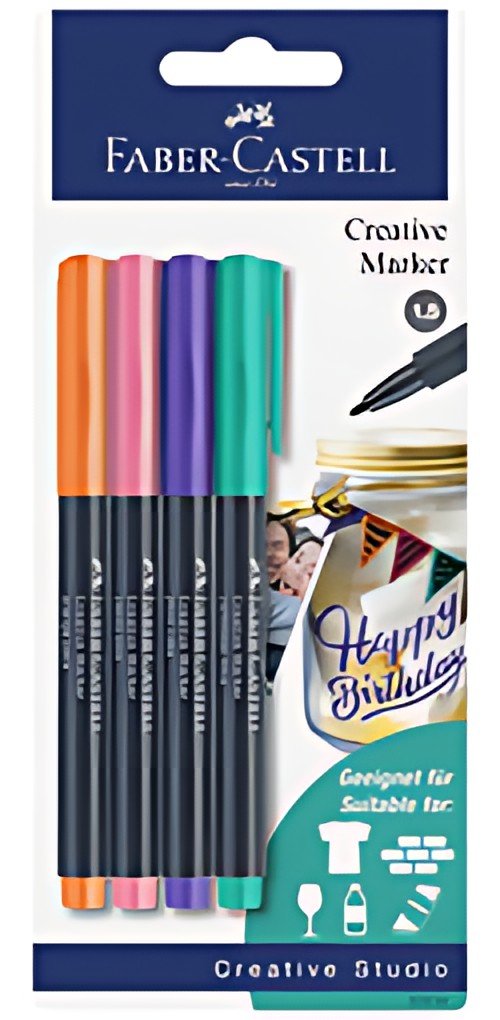 FABER-CASTELL Creative Marker, blister de 4