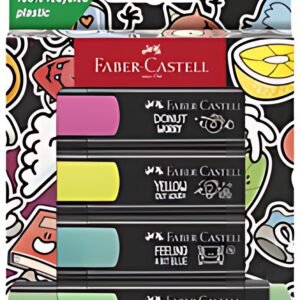 FABER-CASTELL Surligneur TEXTLINER 46 GRAFFITI, étui de 4