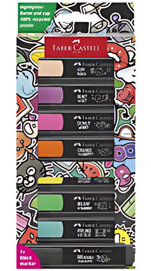 FABER-CASTELL Surligneur TEXTLINER 46 GRAFFITI, étui de 8