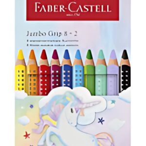 FABER-CASTELL Crayon de couleur Jumbo GRIP Licorne, 8+2
