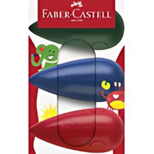 FABER-CASTELL Craie de cire Poire, étui en carton de 4
