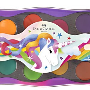 FABER-CASTELL Boîte de peinture CONNECTOR Licorne, 12 coul.