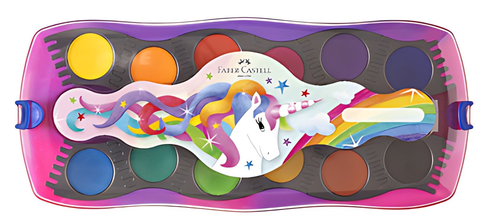 FABER-CASTELL Boîte de peinture CONNECTOR Licorne, 12 coul.