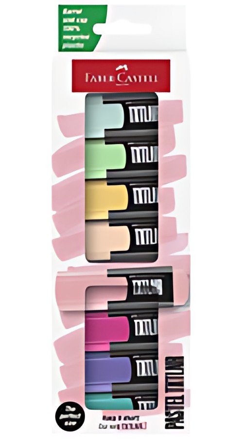 FABER-CASTELL Mini-surligneur TXTLNR Pastel, étui de 8