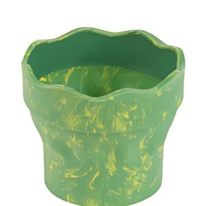 FABER-CASTELL Gobelet CLIC & GO, vert marbré